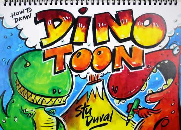 How to draw Dino Toon