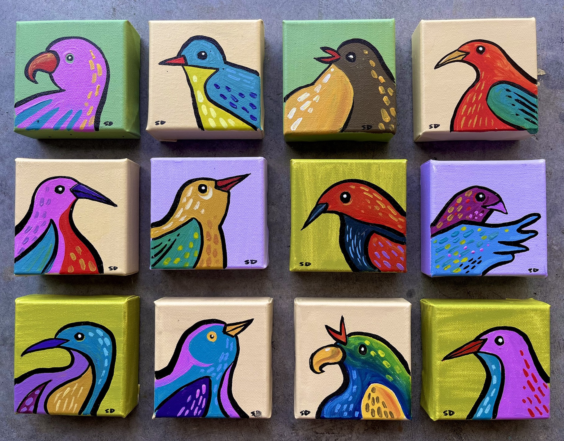 Birds of a Feather -Set of 12